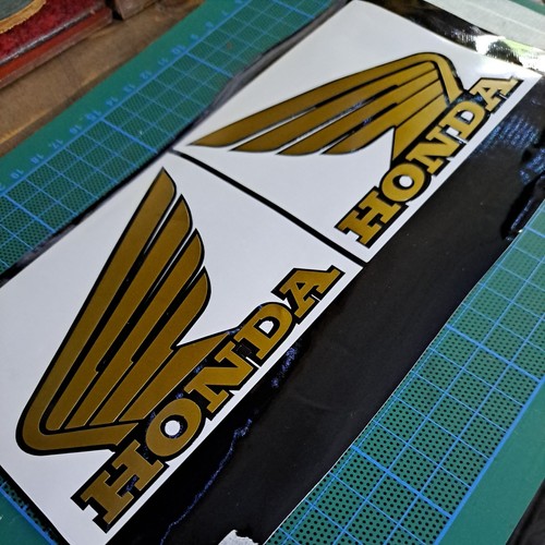 Pair black and gold honda - pair,