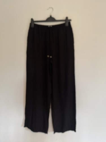 Zara black wide leg - zara, trousers