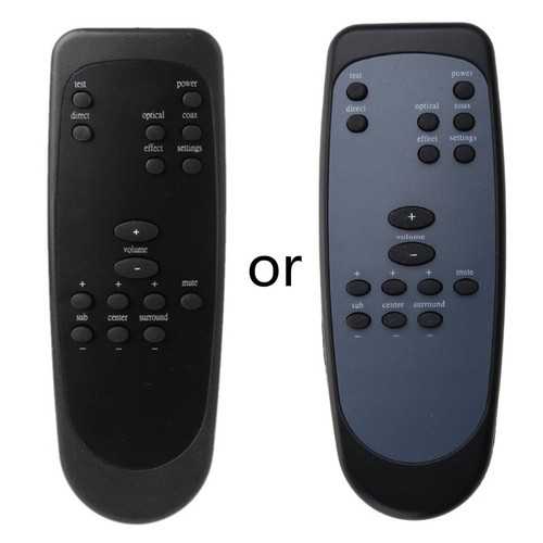 Black plastic remote control - black,