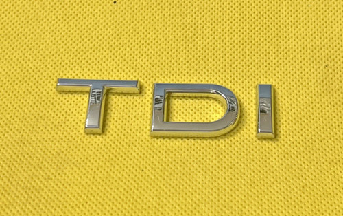 Skoda tdi car - badge, emblem