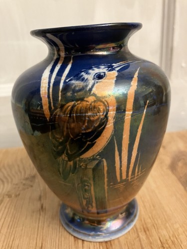 Shelley vase iridescent blue - vase,