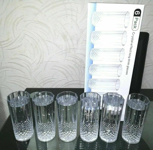 Vintage crystal highball - 6,