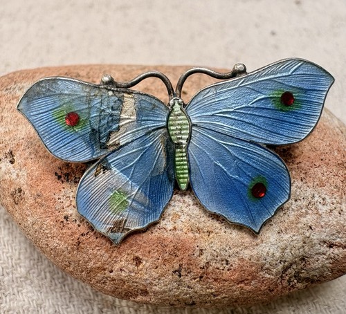Blue enamel guilloche - blue,