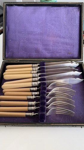 Antique silver plated fish - antique,