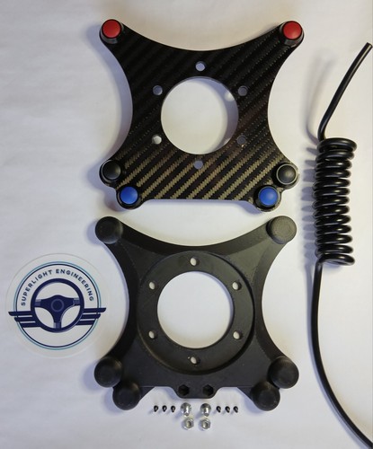 Carbon fibre steering wheel - fibre,