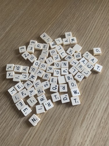 Scrabble travel tiles - 40+,