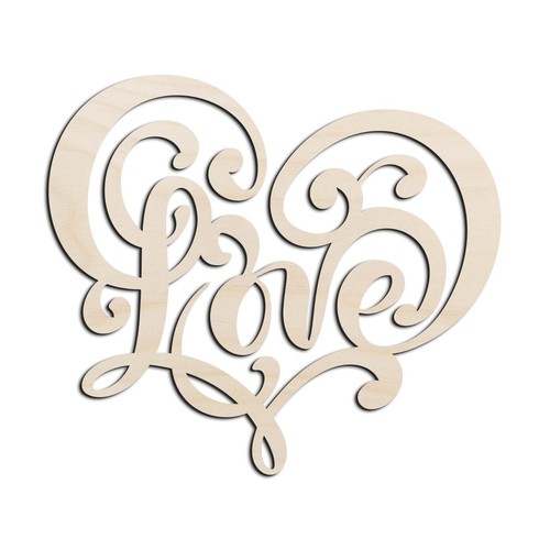 Love laser cut out - love,