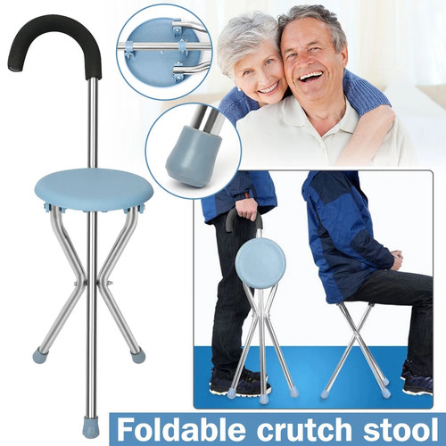 Legged folding cane seat - legged,