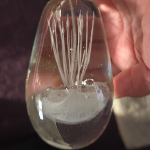 Glass paperweight clear - glass,