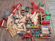 BRIO Wooden Train Set Tracks Trains Accessories Classic Toy Bundle
