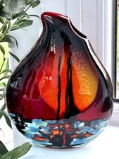 Hand-Painted Teardrop Vase by