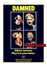 The Damned - A2 Poster Print - Play It At Your Sister - Punk Rock