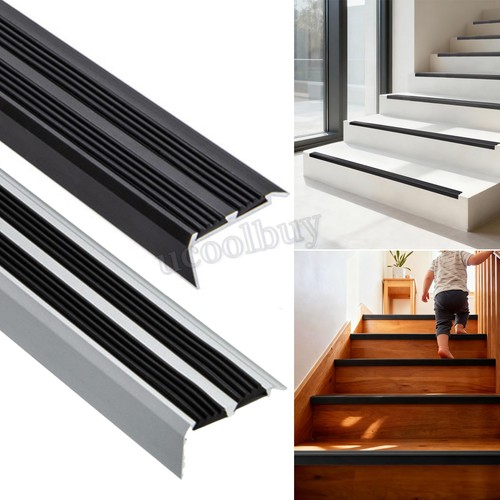 Aluminium stair nosing - aluminium, edge