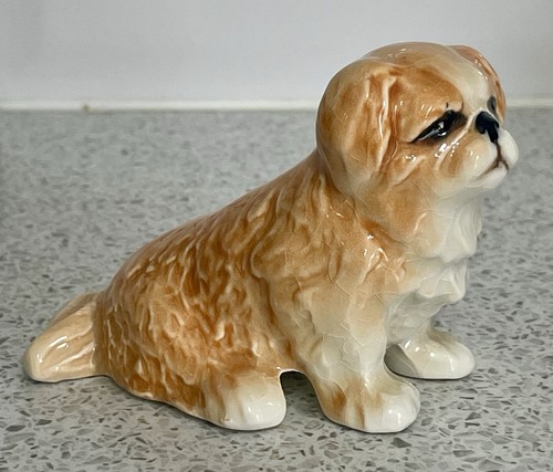 Sylvac pottery seated pekinese - sylvac,
