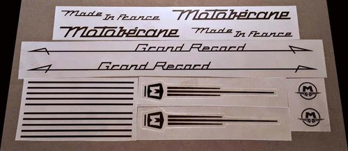 Motobecane grand record - record, decal