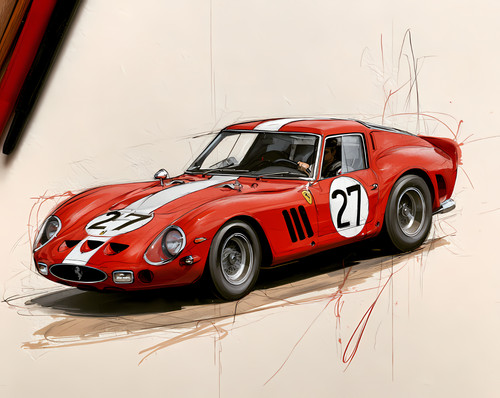 Ferrari 250 gto wall art - 250,