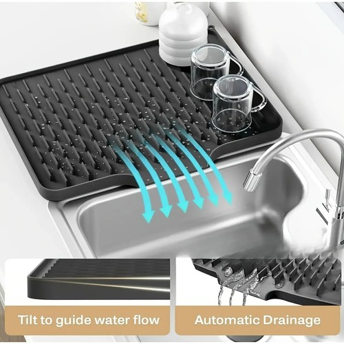 Silicone drying mat sink - silicone,