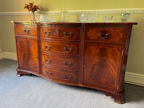 Curvaceous mahogany sideboard - curvaceous,