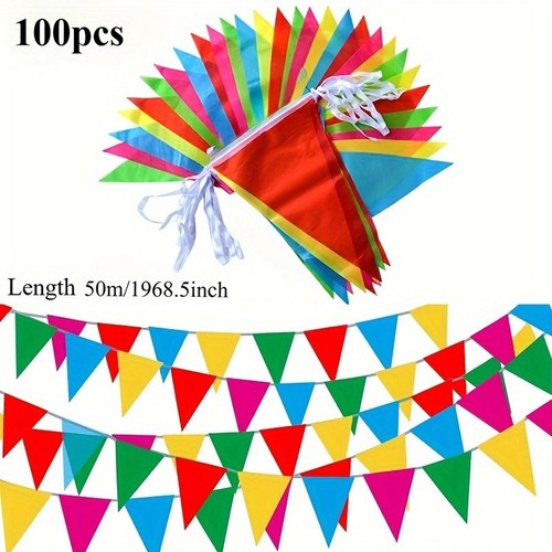 Multicolour triangle bunting - multicolour,