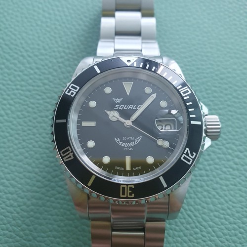 Squale y1545 black - black, 2824
