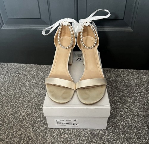 Shein pearl bow wedding - pearl, shoes