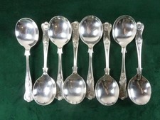 8 Nice Vintage Soup Spoons