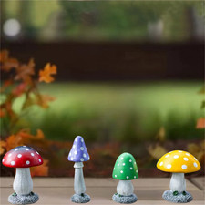 Mini Toadstool Ornament 4pc