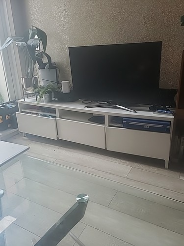 Ikea besta unit high gloss - ikea, tv