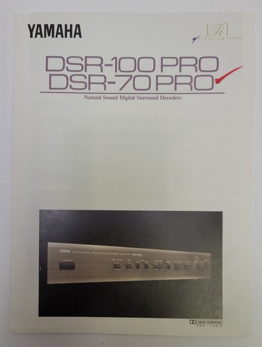 Yamaha dsr 100pro - yamaha, dsr-100pro