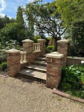 Ornate Sandstone  Cast Stone Double Apex Chamfered Pier Caps -