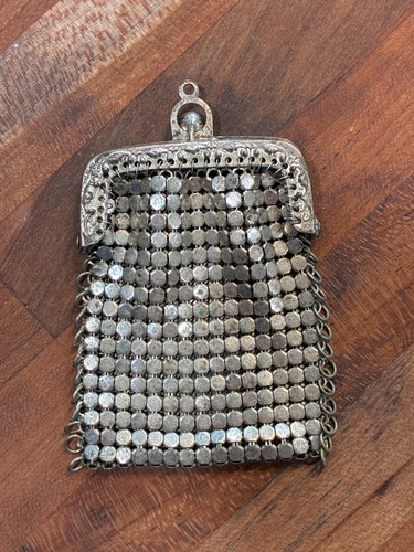 Antique chatelaine silver - silver, tone