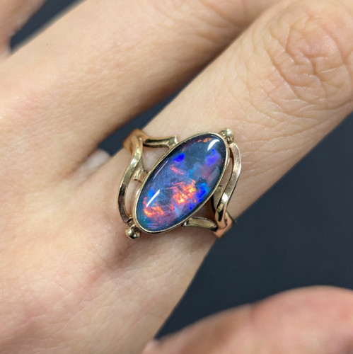 Vintage australian black - australian, opal