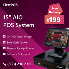 FirstPOS 15in Touch Screen POS
