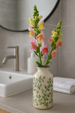 Green and Beige Vintage Vase