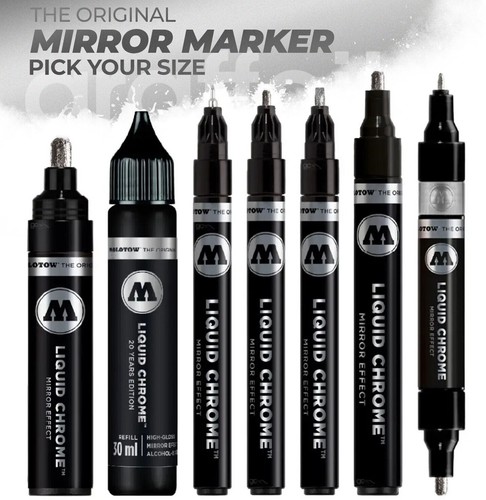Molotow liquid chrome pen - chrome,