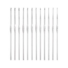 Stainless Steel Crochet Hook Set 0.6mm-1.9mm Knitting Needles
