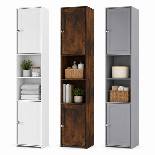 Tall bathroom storage cabinet - tall,