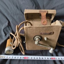 Vintage WWII Japanese Army Hand Crank Flashlight Generator 1942 Showa 17 Defect