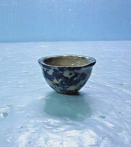Blue white spongeware - blue/,