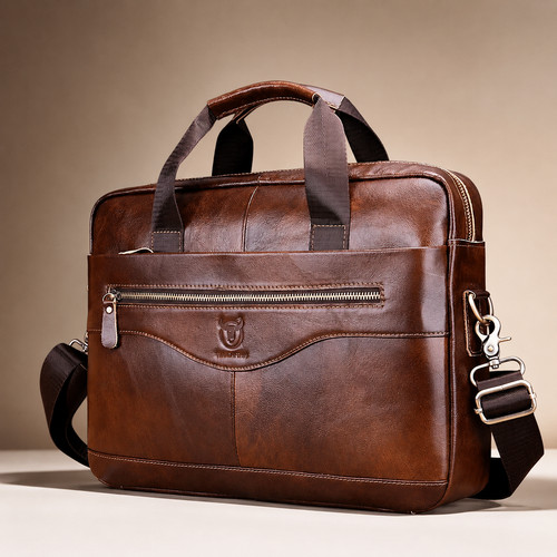 Leather laptop briefcase men - laptop,