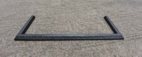 Cast iron fireplace fender - cast,