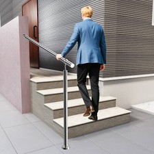 Stainless steel handrail entrance for stairs Outdoor Railing Fit 1 to 4 steps