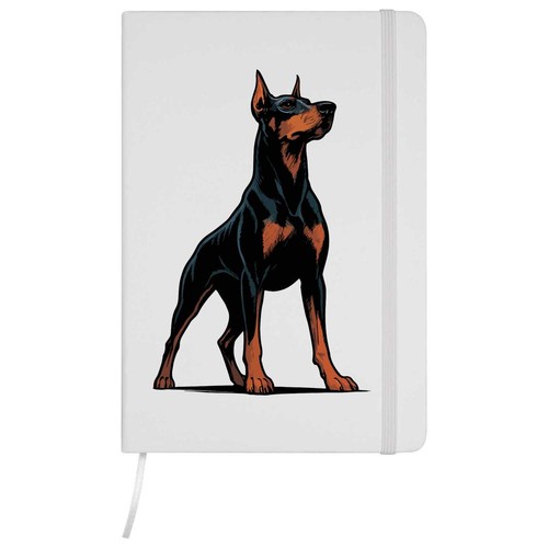 Proud doberman dog white - doberman, dog'