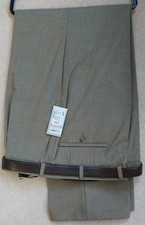 Mens Bruhl classic Thomas trousers taupe brown size 40 regular leg