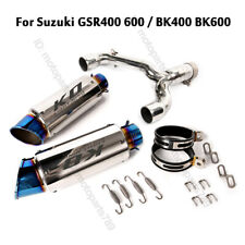 For Suzuki GSR400 GSR600 BK400 BK600 Exhaust System Middle Link Pipe Muffler Tip