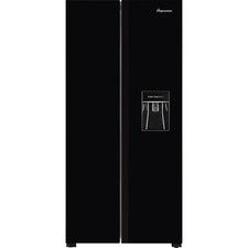 Fridgemaster MS83430DEB 84cm Frost Free American Fridge Freezer Black E Rated