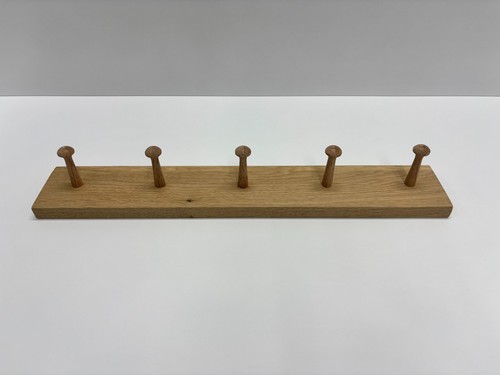 Oak wooden pegs rail - pegs,