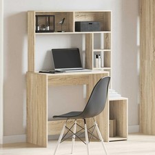 Computer Office Desk Table Workstation Home Storage Cupboard Cabinet w/ Shelves