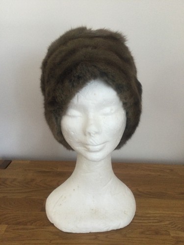 Ladies fur winter hat vintage - ladies,