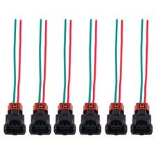 6x Fuel Injector Connector Wiring Harness For Nissan 300ZX Z31 Turbo 1984-1987